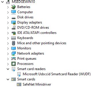 Cannot see hardware security token on my Windows PC